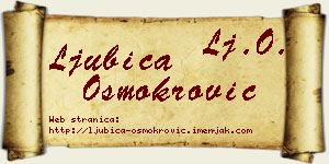Ljubica Osmokrović vizit kartica